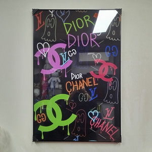 샤넬 꽃 로고 대형 그림 액자 팝아트 인테리어소품 인테리어액자 명품그림 명품액자