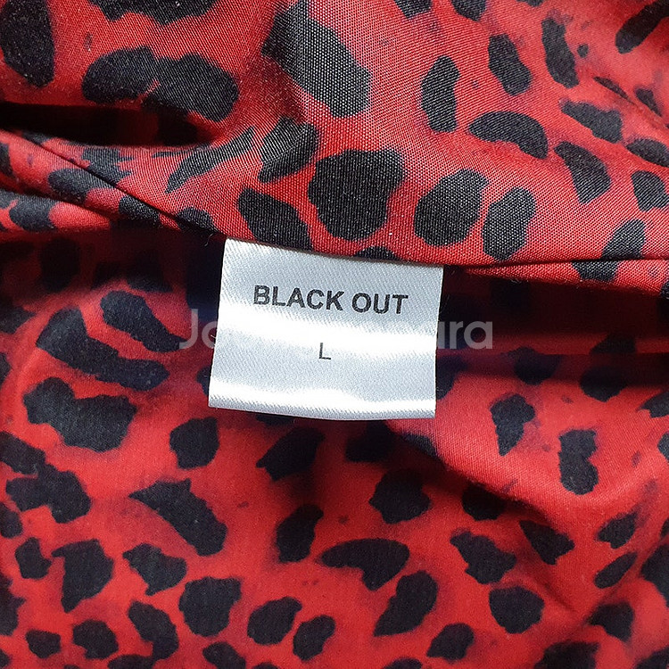 [L] 블랙아웃 고트 스웨이드 블루종 레드 L사이즈 새제품 팝니다. 블라인드파일즈 뤡코즈--4