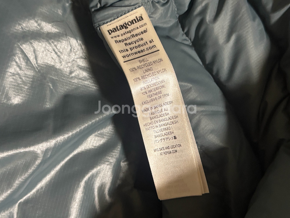 파타고니아 경량패딩 xl 실착 1회 상태 최상--6