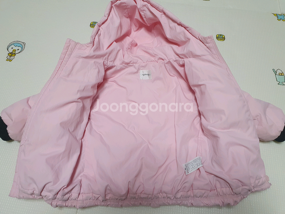 아가방 덕다운 중량패딩 100 사이즈--3