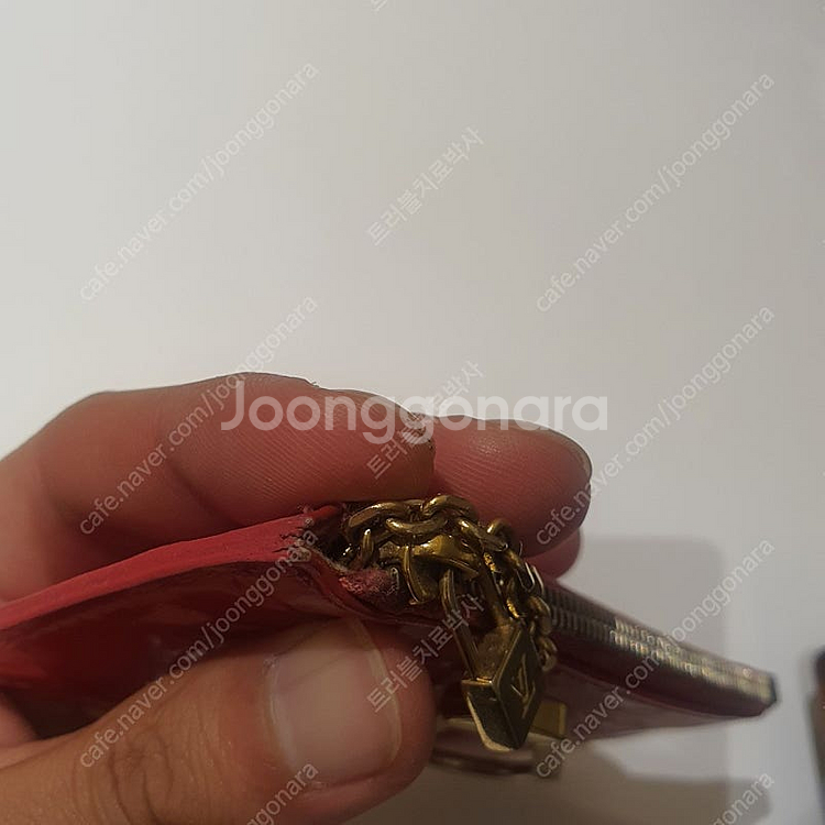 정품 루이비통 모노그램 베르니 키지갑 카드지갑--7