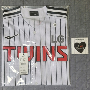 LG트윈스 어센틱 홈 유니폼 노마킹(feat. 키르시 스티커패치) 105 사이즈 새상품 엘지트윈스