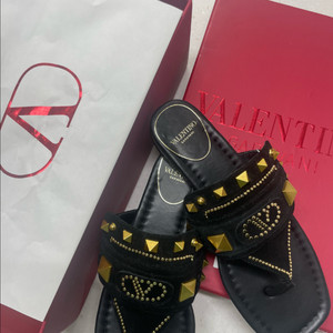 발렌티노 스웨이드 샌들 36