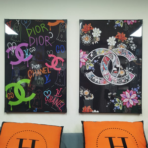 샤넬 꽃 로고 대형 그림 액자 팝아트 인테리어소품 인테리어액자 명품그림 명품액자