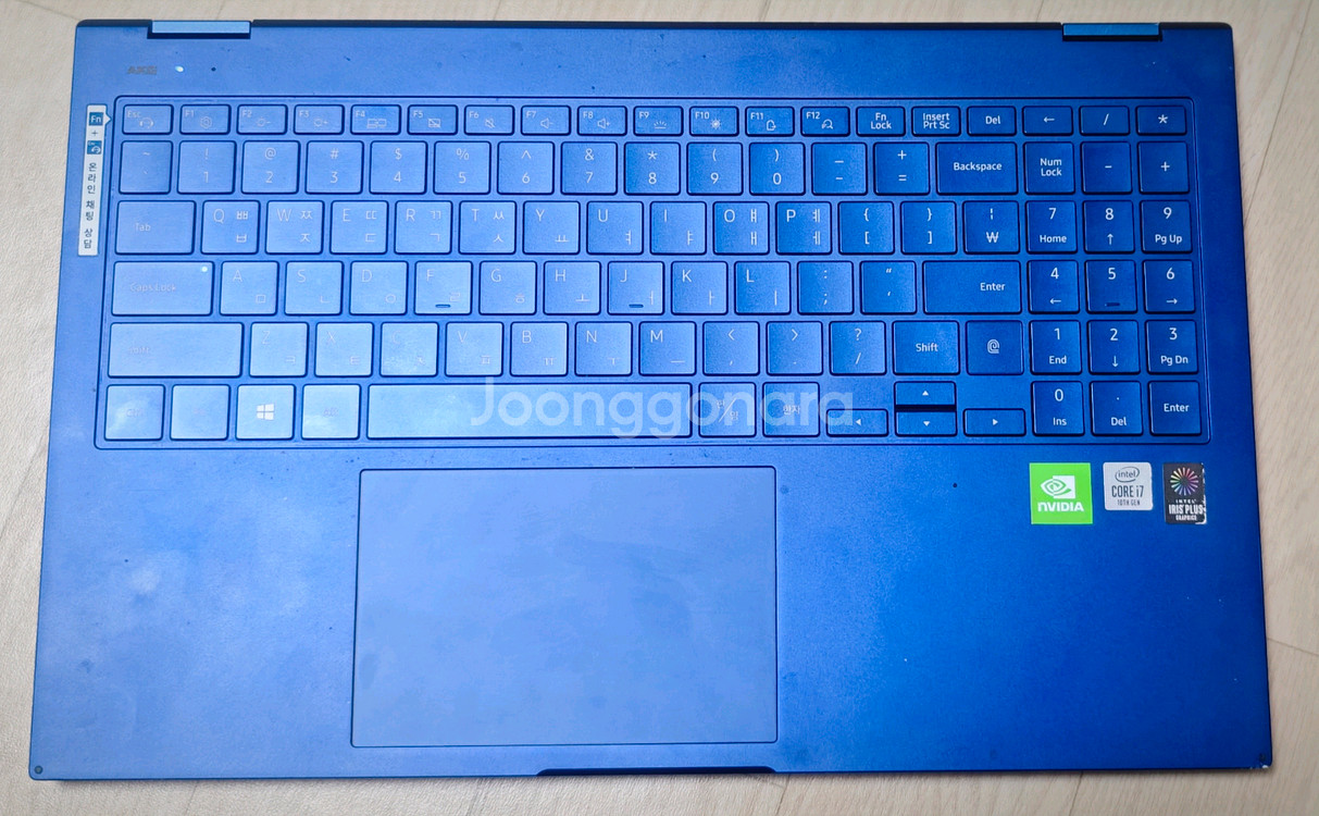 (부품용)15.6인치게이밍삼성 갤럭시북 플렉스 NT950QCG(액정불량화소있음)팝니다--6