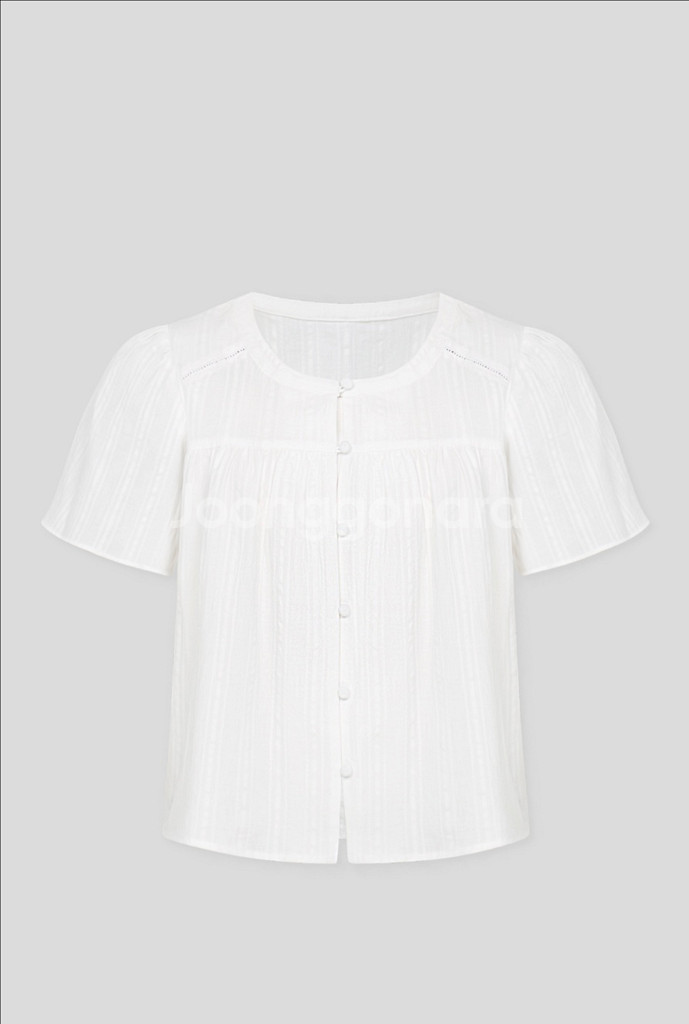 엘로주 아일라 블라우스 화이트 새상품--3