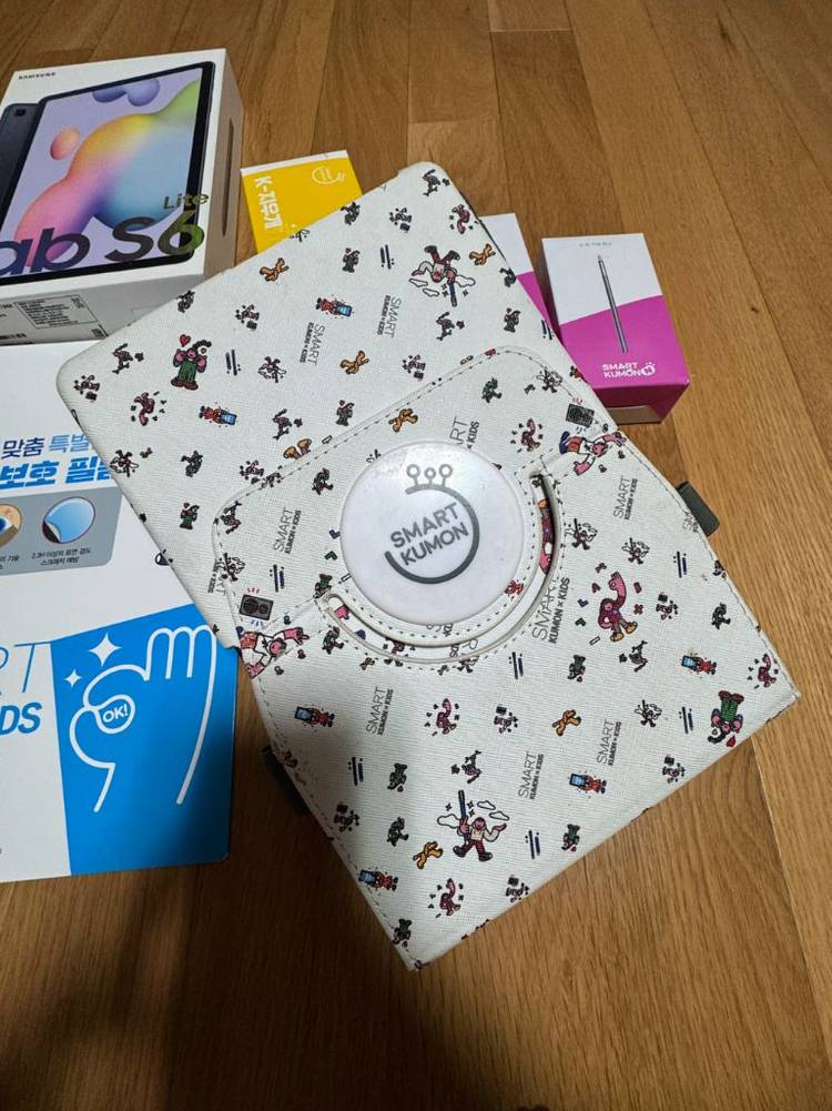 갤럭시 탭 S6 Lite 구몬탭 + S펜 다수 구몬펜 지우개--2