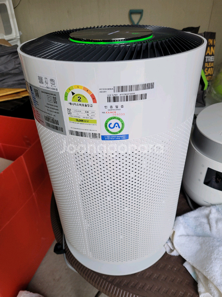 LG 퓨리케어 공기청정기 360도 히트 공청 AS183--0