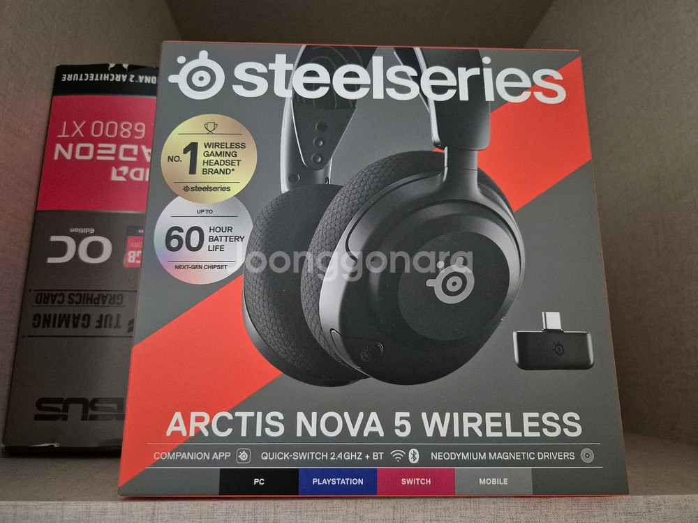 스틸시리즈 노바5 무선 게이밍 헤드셋--0