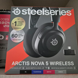 스틸시리즈 노바5 무선 게이밍 헤드셋