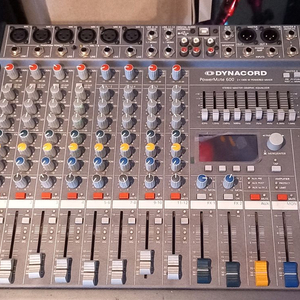 다이나코드 파워메이트 600-3-MIG, 2KW 파워앰프 장착, 오디오 인터페이스 파워드 믹서