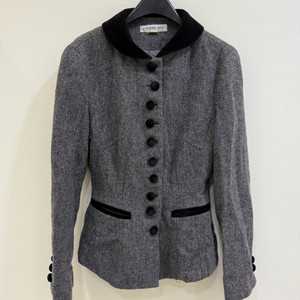 손정완 그레이 트위드 자켓 정품