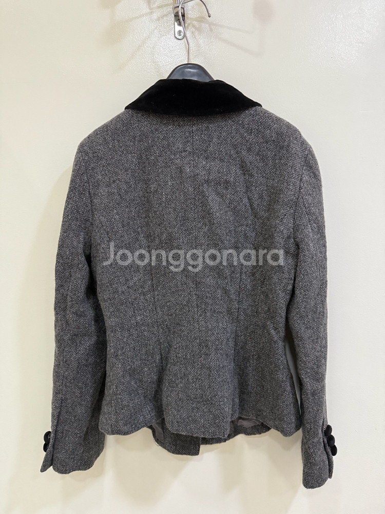 손정완 그레이 트위드 자켓 정품--3