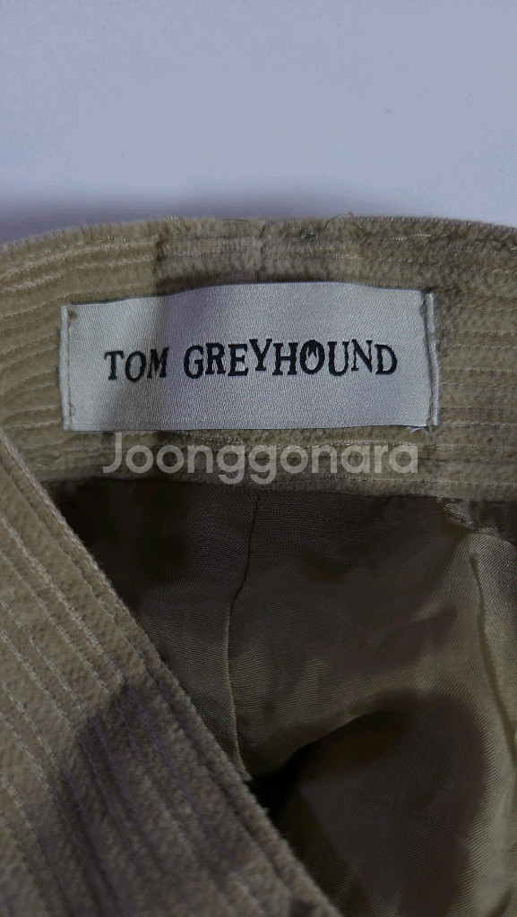 한섬 톰그레이하운드 코듀로이 A라인 롱스커트 S사이즈--5