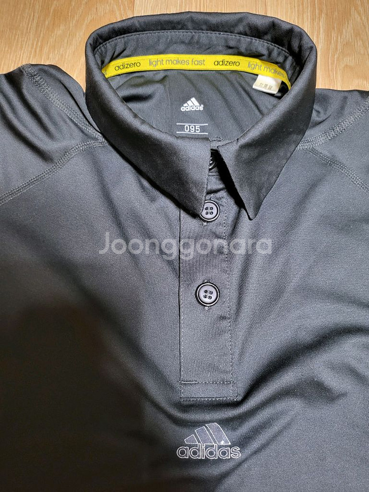남녀공용 아디다스 기능성 반팔티 카라티셔츠 팝니다--3