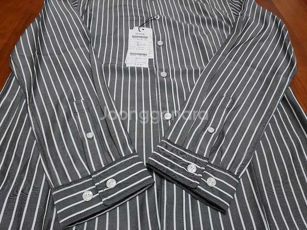 (새옷)남녀공용 긴팔 스트라이프셔츠 줄무늬 남방 팝니다--4