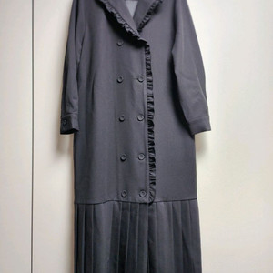 블룸 프릴카라 롱 플리츠 원피스