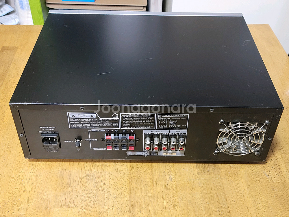 노래방앰프 방송앰프 PA-303R 150W x2--1