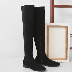 스웨이드 블랙 부츠