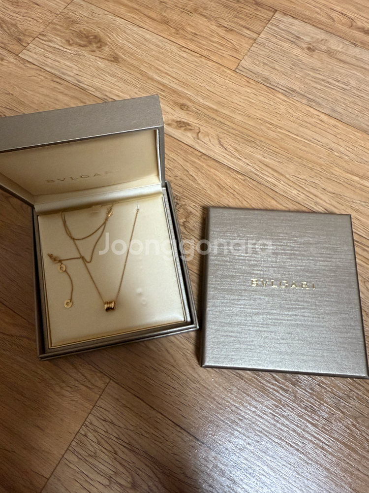 불가리 비제로원 로즈골드 미니 목걸이--1