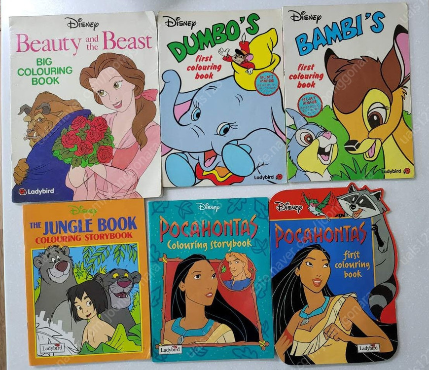 디즈니46미키22 레트로 색칠공부 노트 피터팬 케이스 유리컵 팅커벨 이미지