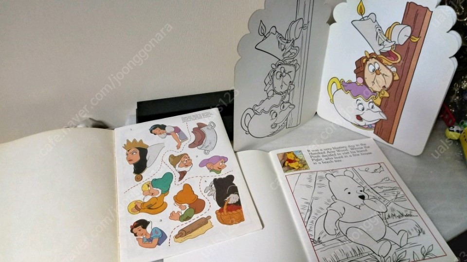 디즈니46미키22 레트로 색칠공부 노트 피터팬 케이스 유리컵 팅커벨 이미지