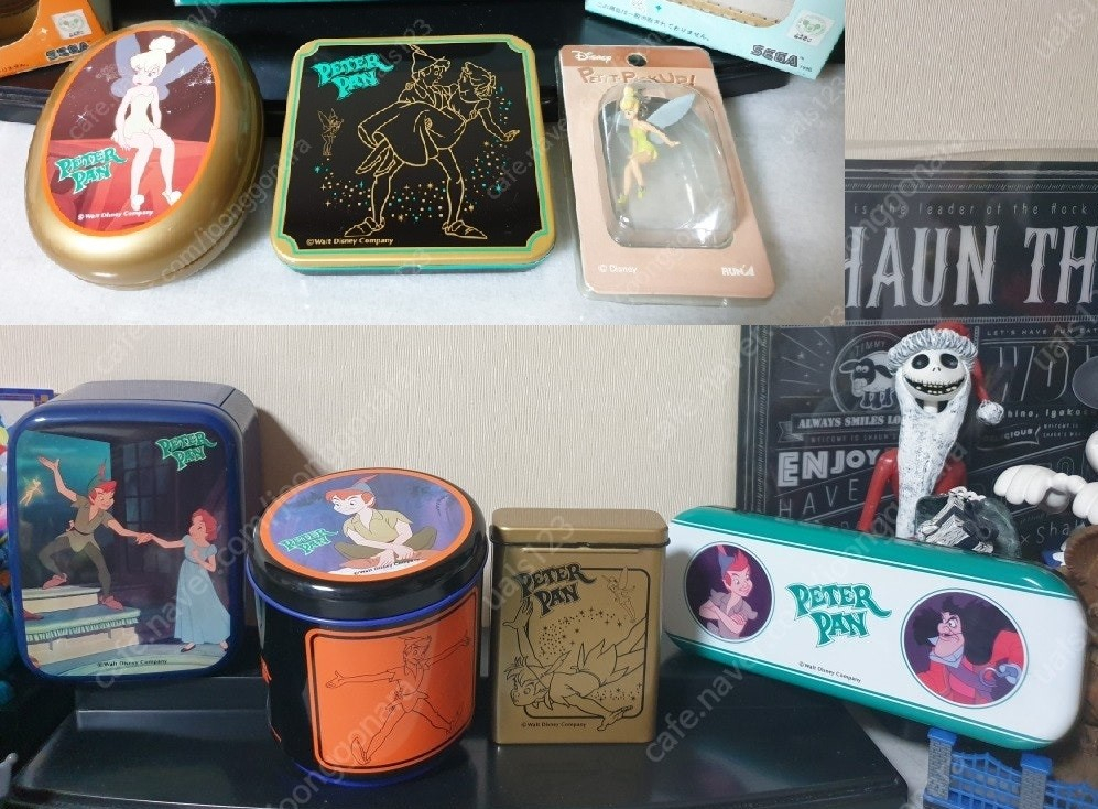 디즈니46미키22 레트로 색칠공부 노트 피터팬 케이스 유리컵 팅커벨 이미지