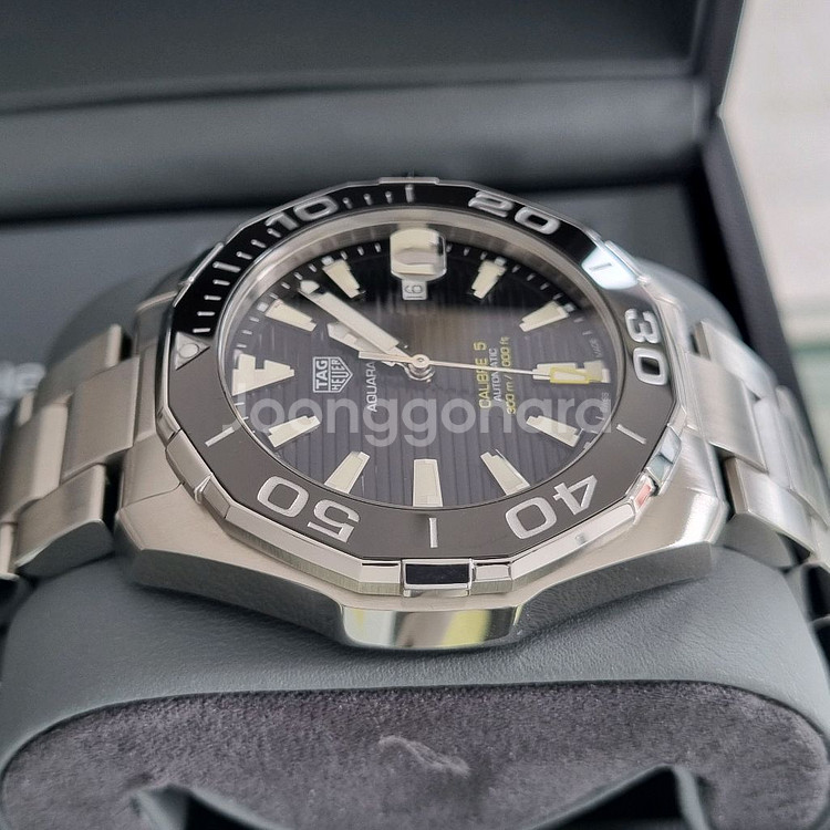 태그호이어 아쿠아레이서 구형 오토 검판 43mm(오버홀 완료)--5