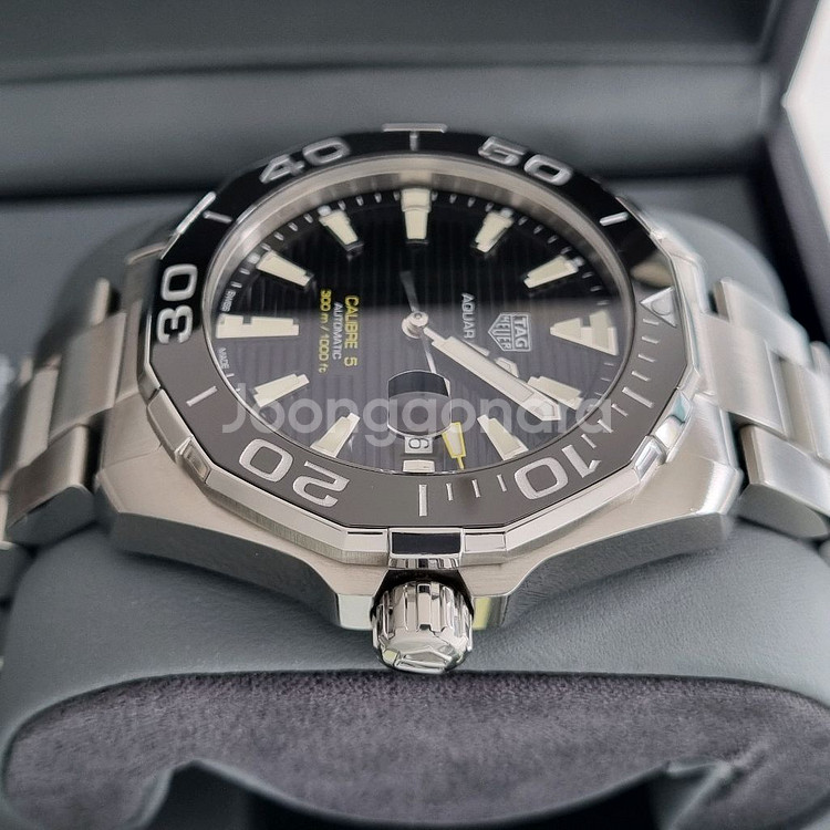 태그호이어 아쿠아레이서 구형 오토 검판 43mm(오버홀 완료)--4