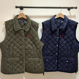 폴로 랄프로렌 퀼팅 조끼 그린 여성2xl 88이상 새상품