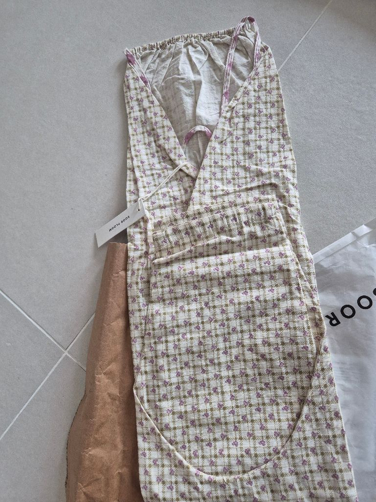 수어플룸 체커로즈 프린트 이네스 7y--4