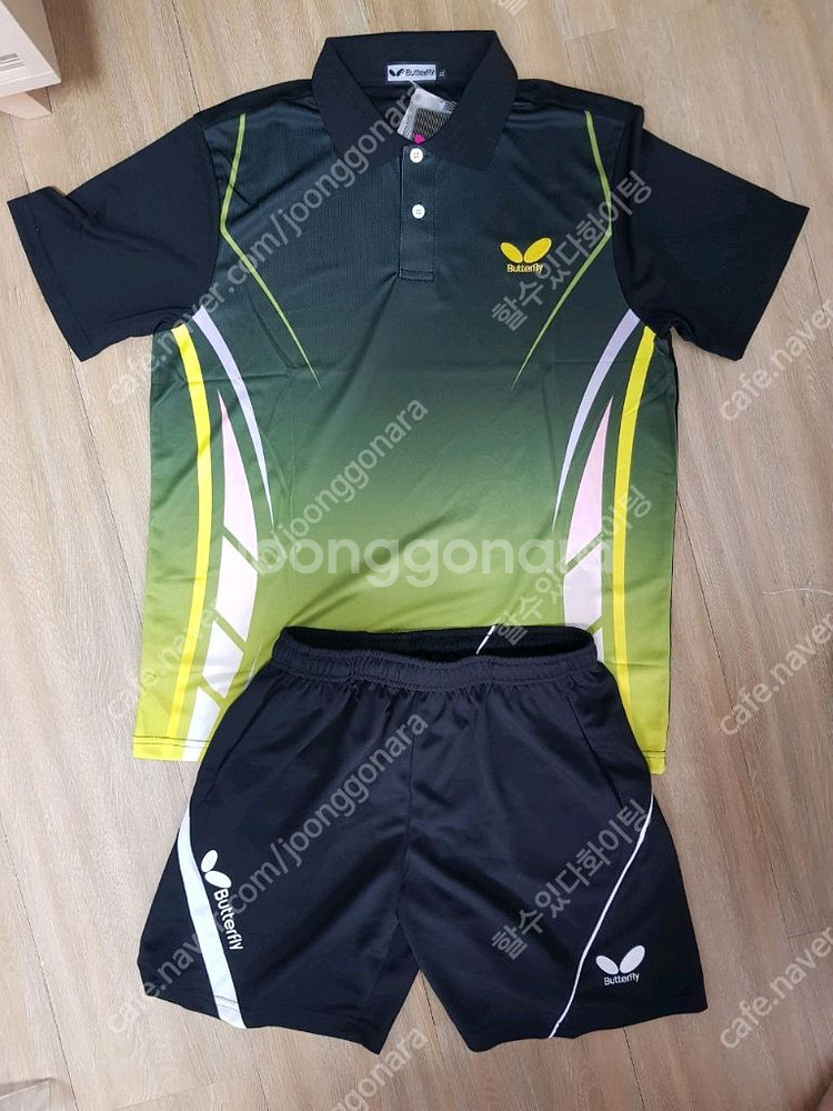 버터플라이 운동복 탁구복 탁구유니폼 상하의 한벌세트 판매--3