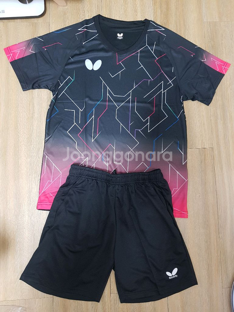 버터플라이 운동복 탁구복 탁구유니폼 상하의 한벌세트 판매--0