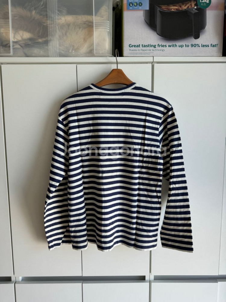 꼼데가르송 COMME 스트라이프티 티셔츠 정품 새상품급--1