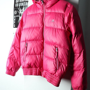 W(S) 아디다스 패딩 점퍼자켓 덕다운 핑크 오리털