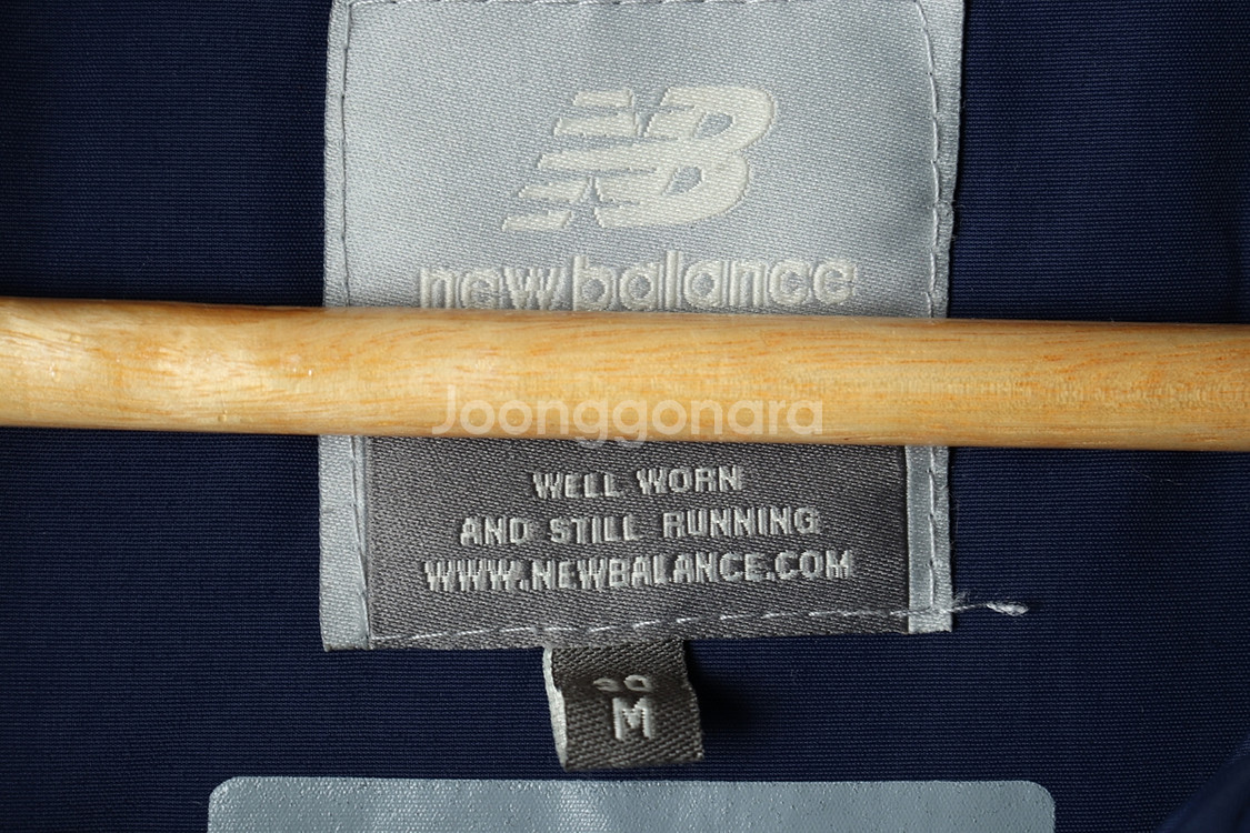 W(M-L) 뉴발란스 패딩 점퍼자켓 덕다운 블루 야구--6