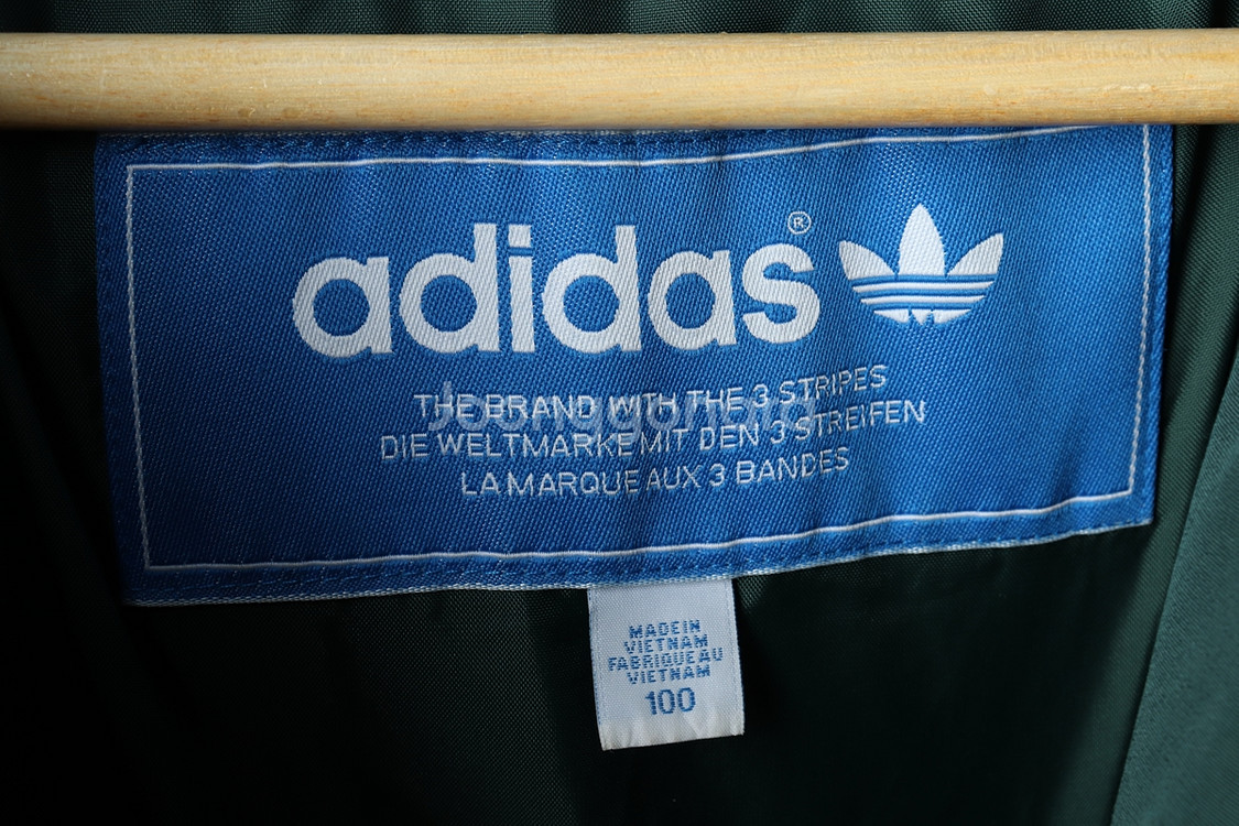 (L-XL) 아디다스 패딩 점퍼자켓 덕다운 그린--7