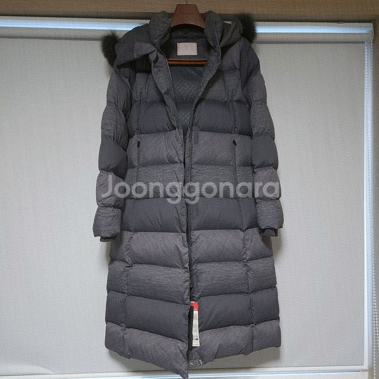 (새상품) 블랙야크 폭스퍼 다운 롱패딩--0