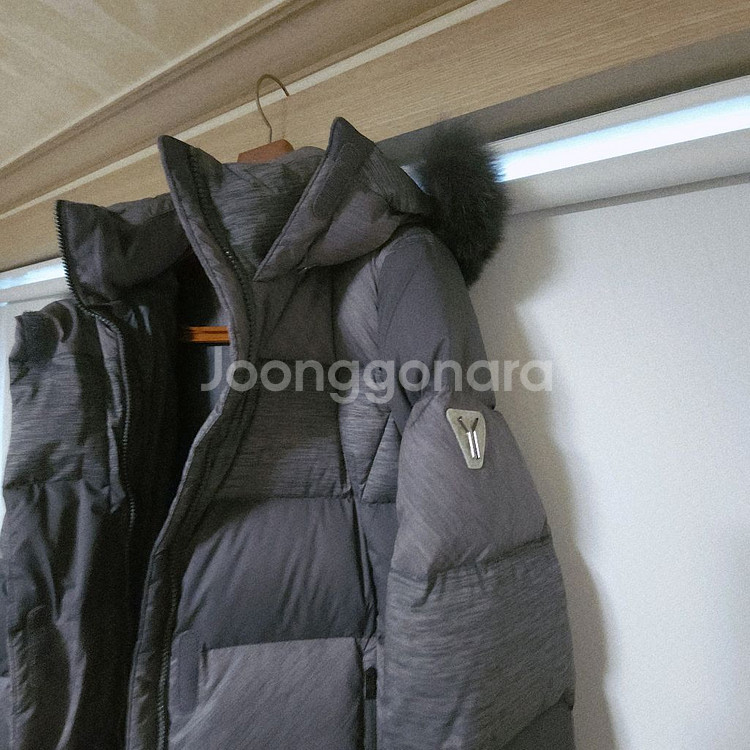 (새상품) 블랙야크 폭스퍼 다운 롱패딩--3