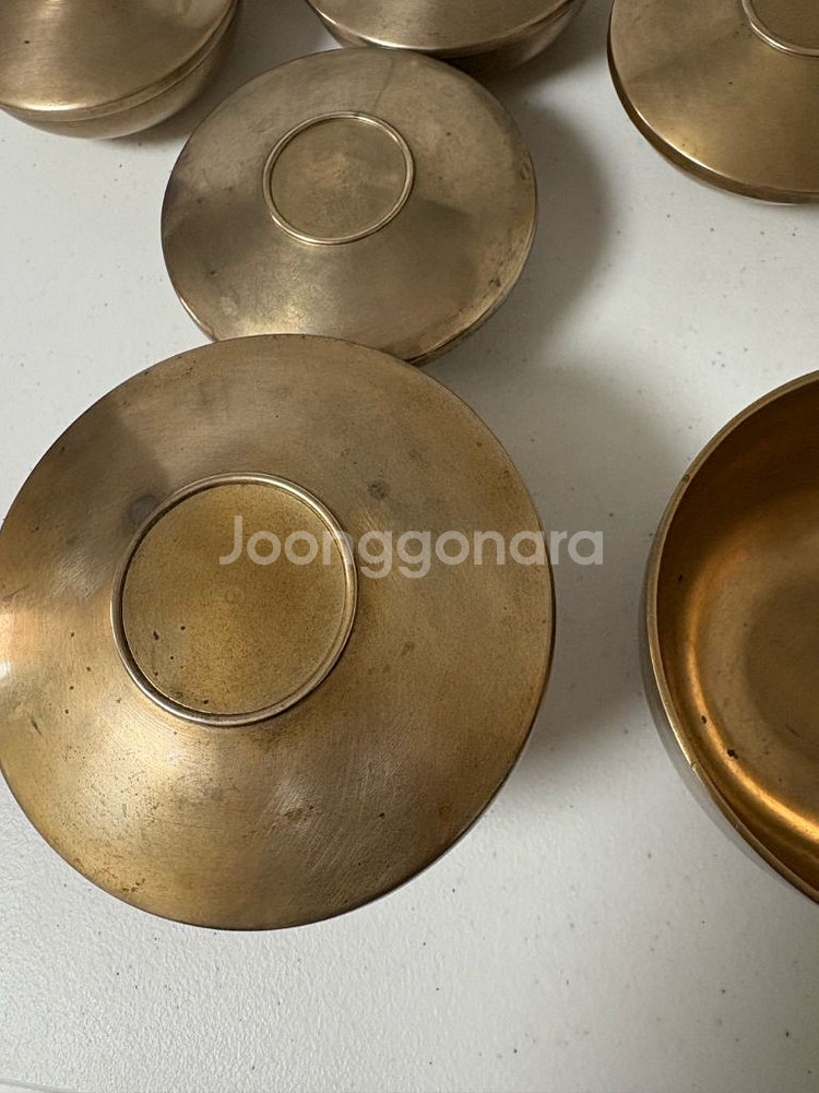 유기 놋그릇세트--1