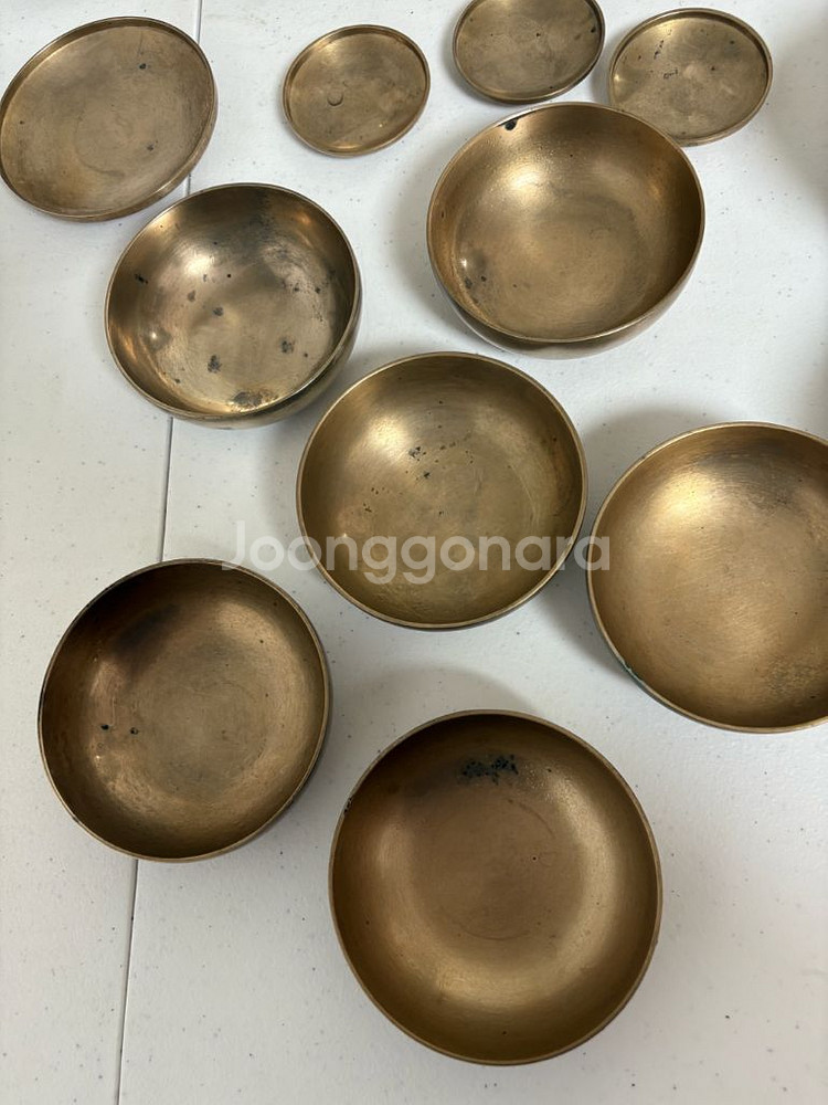 유기 놋그릇세트--3