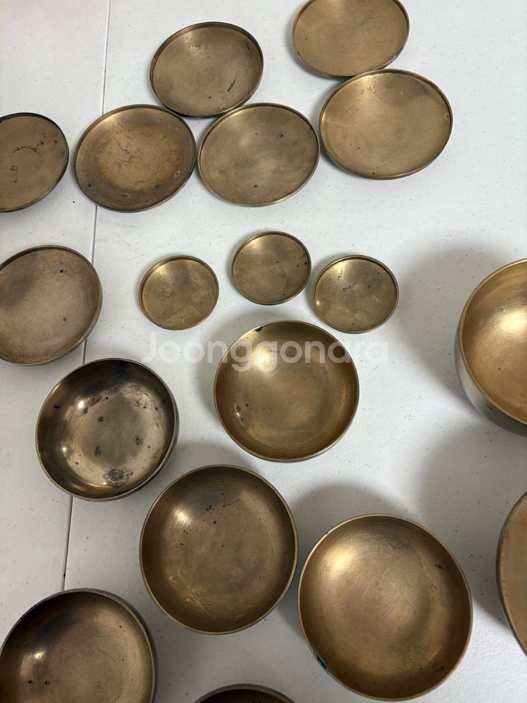 유기 놋그릇세트--4