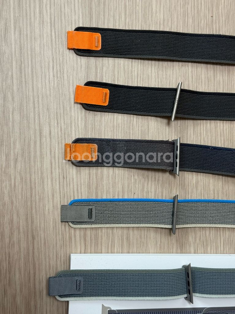 애플워치 울트라 트레일루프 스트랩 밴드 오렌지 블루 그레이--1