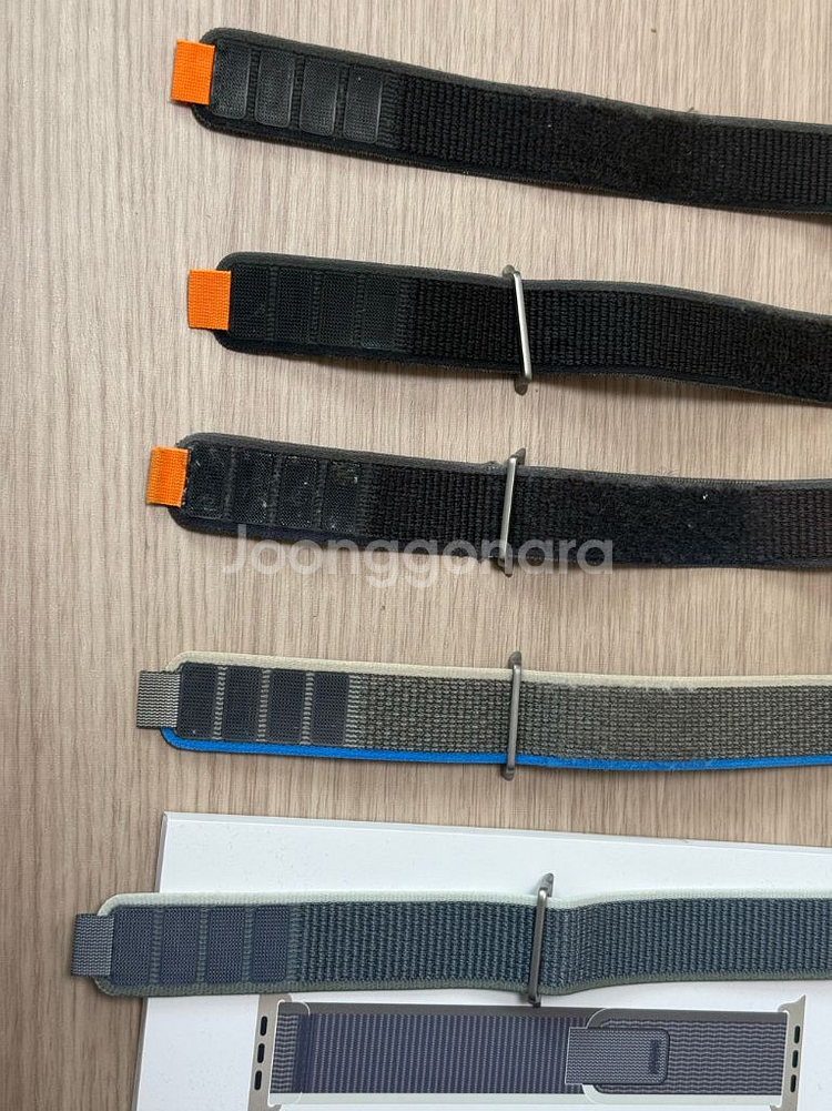 애플워치 울트라 트레일루프 스트랩 밴드 오렌지 블루 그레이--4