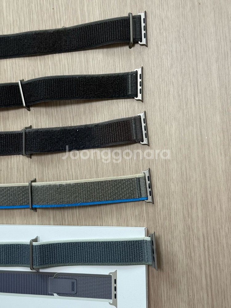 애플워치 울트라 트레일루프 스트랩 밴드 오렌지 블루 그레이--5