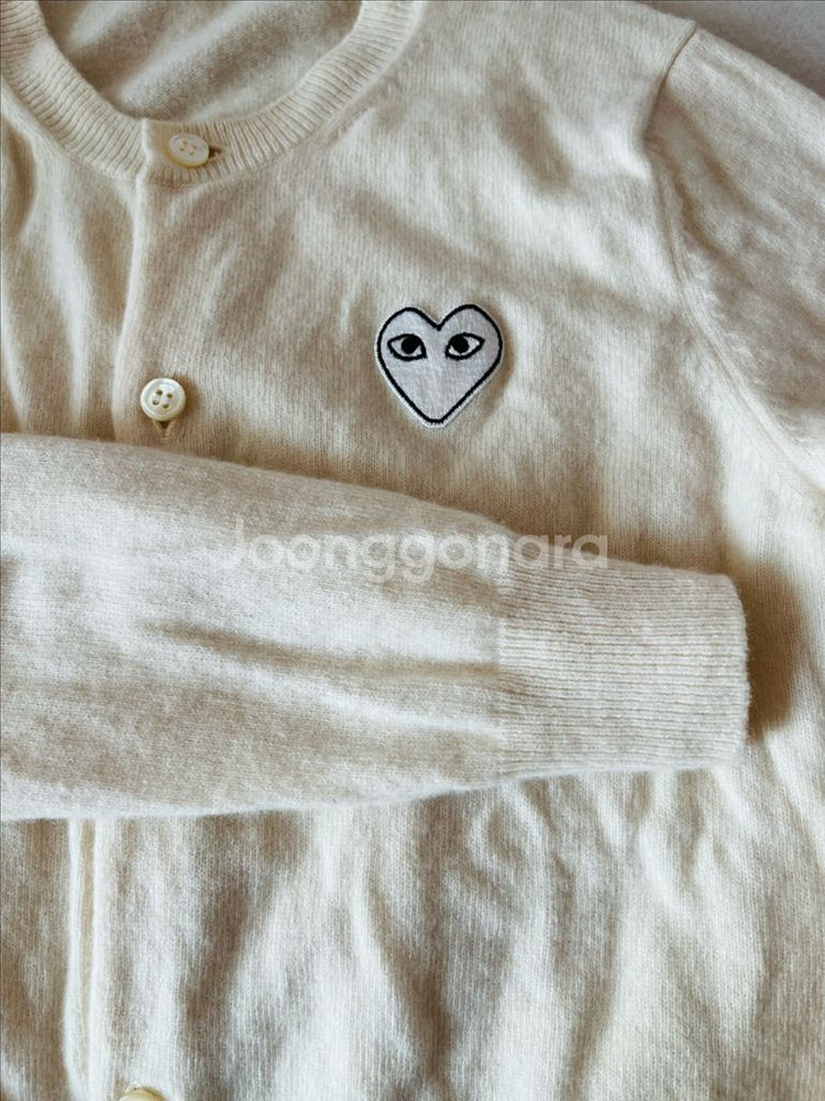 꼼데가르송 플레이 하트 가디건--2