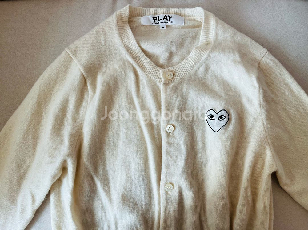 꼼데가르송 플레이 하트 가디건--1