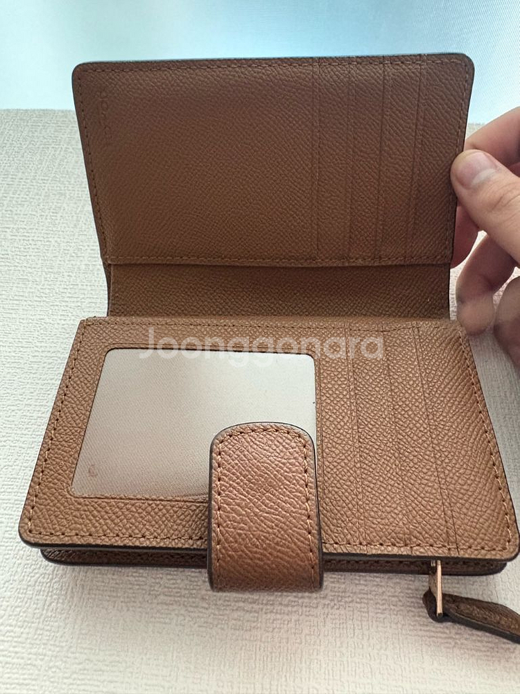 코치 레더 카드지갑--2