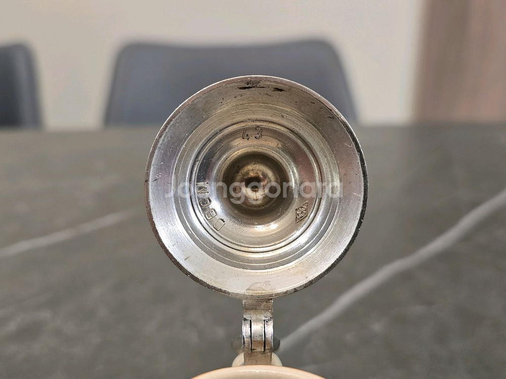 빈티지 독일 미니 주석 맥주컵--6