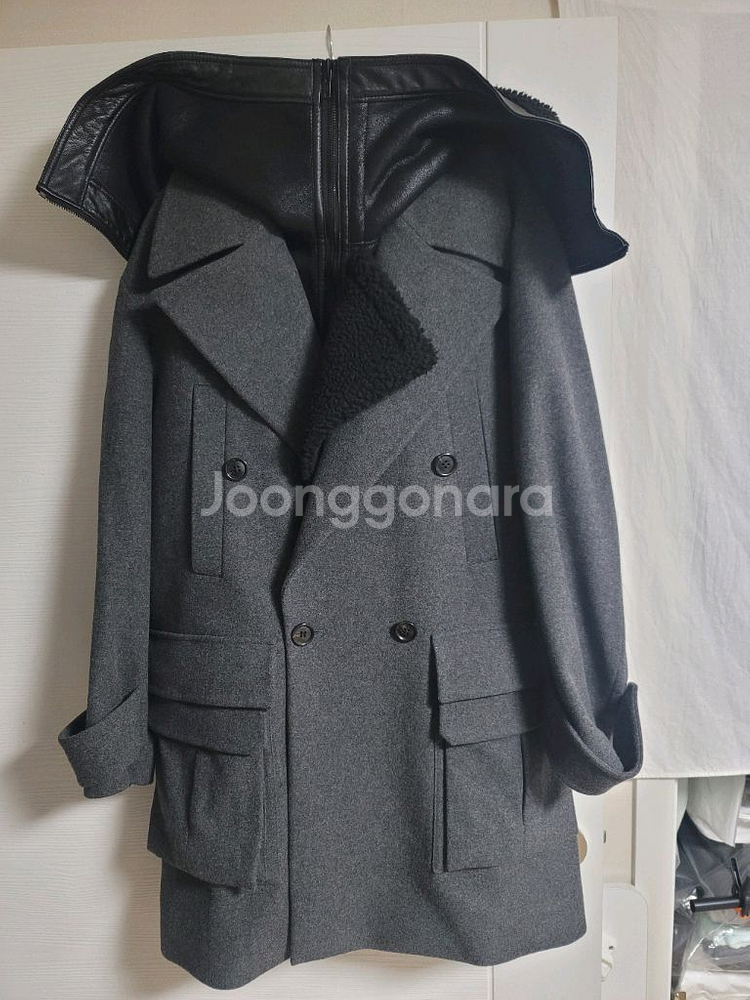 준지 무스탕후드 코트--1